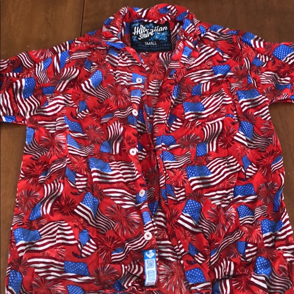 American Flag button down